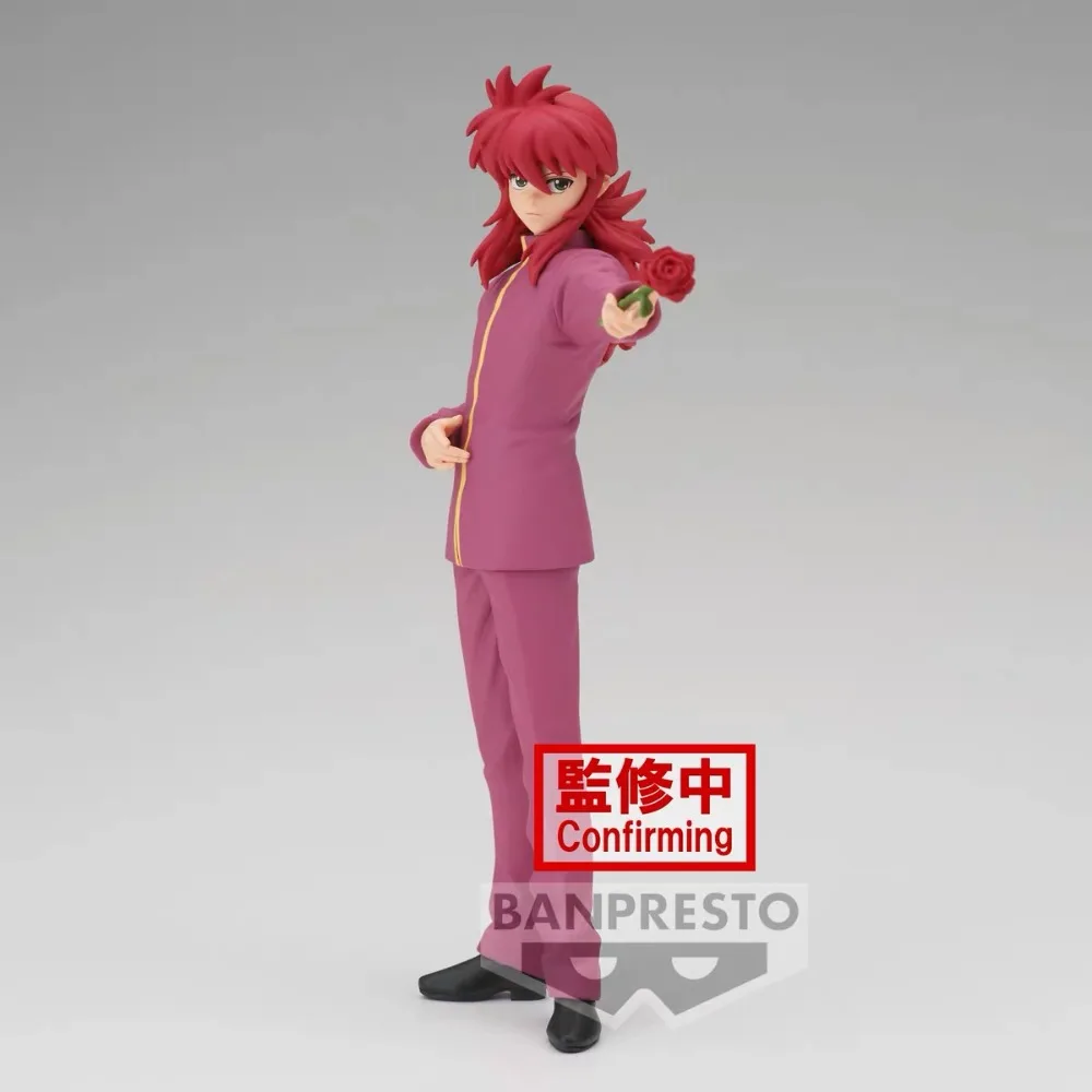 Original genuíno bandai banpresto dxf yuyu hakusho kurama e youko kurama pvc figura modelo anime desktop ornamento brinquedo presente