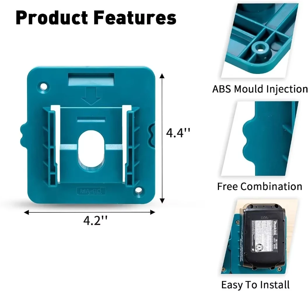 1/5PCS Battery Holder for Makita 18V Li-ion Battery Storage Rack Wall Mount Dock Stand for Makita BL1860 BL1850 BL1840 BL1830