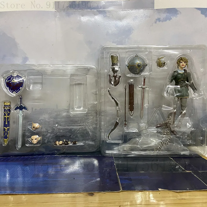 Luxuriöses Skyward-Schwert Figma 320 Link Zelda Twilight Princess DX Ver. Actionfigur Breath Of The Wild Figura Modellspielzeug 16CM – Detail 4
