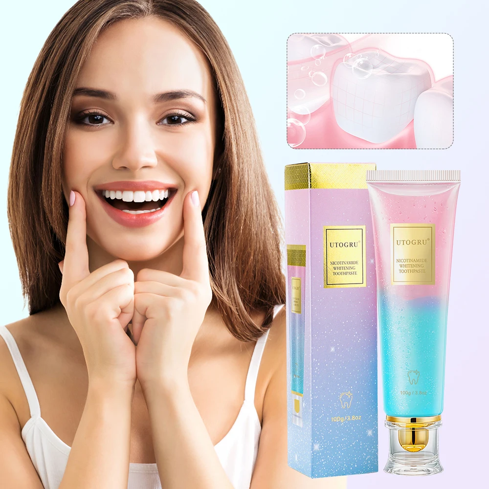 100g Niacinamide Whitening Toothpast Plaque Yellow Stains Remove Teeth Cleaning Whitening Products Fresh Breath Tooth Whitener