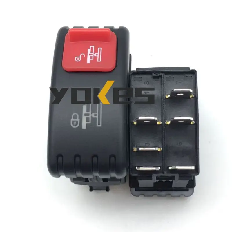 Rocker Switch Lock ICCO Return Rotary Warning Light Switch Excavator Parts 34B1212 34B1894 34B1195 for Liugong Cab Accessories