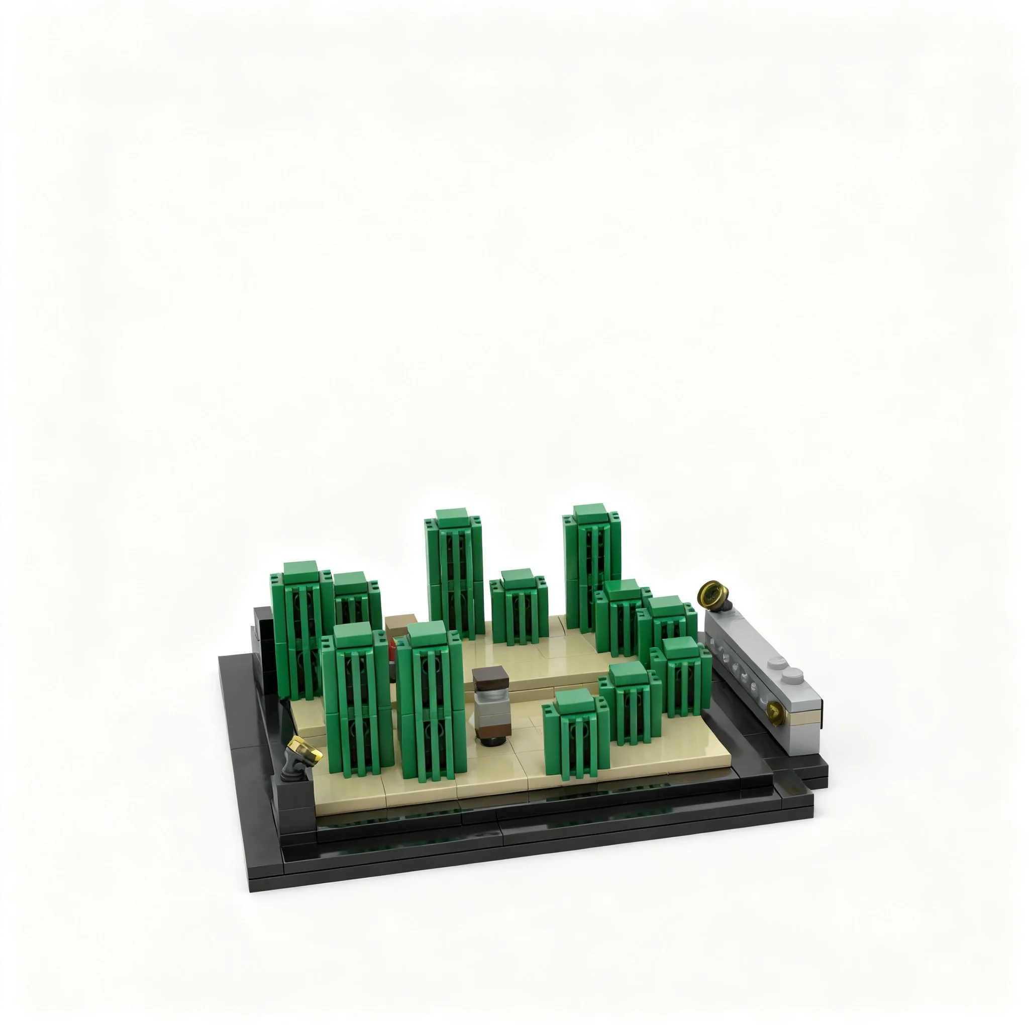 279pcs MOC Third Life SMP The Cactus Ring Model Building Blocks Christmas Gift Construction Toy Assemble Collection Education