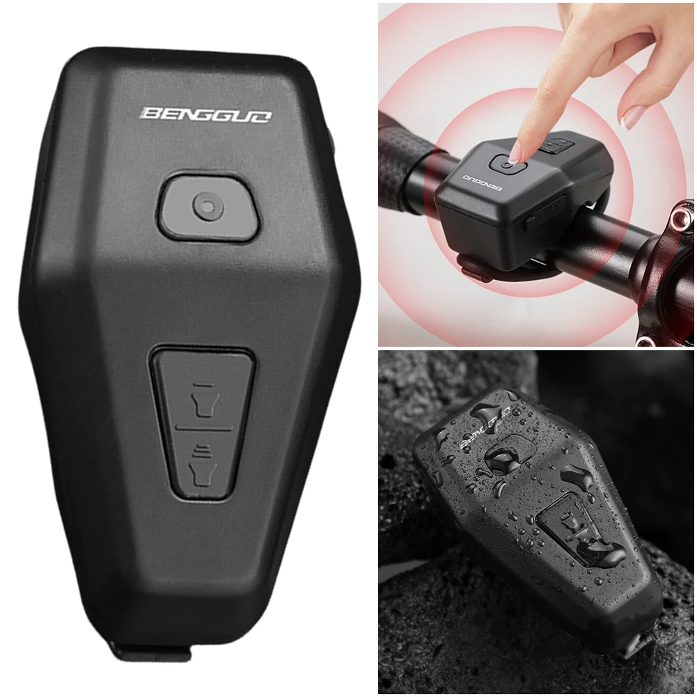 

Электрический велосипедный звонок с противоугонной сигнализацией, электрический звуковой сигнал для мотоцикла, водонепроницаемый велосипедный предупреждающий звонок, защитный звонок для горного дорожного велосипеда