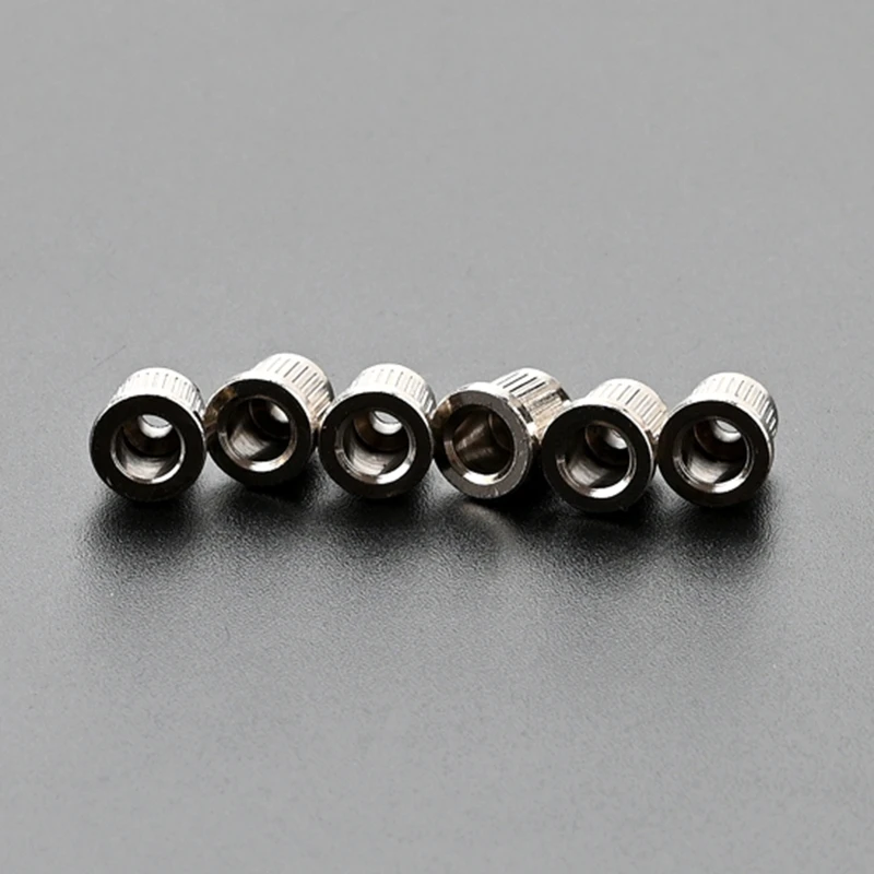 6 Pcs Guitar Ferrules Guitar String Caps Mounting Buckle Through Body Ferrules Electric Guitar Replacement Parts 69HD