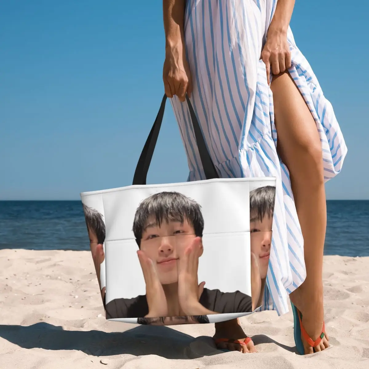 

San Ateez Забавная милая пляжная сумка-тоут с мемом Спортивная сумка для занятий йогой в тренажерном зале Большая сумка-тоут Женская дорожная сумка Сумка для фитнеса