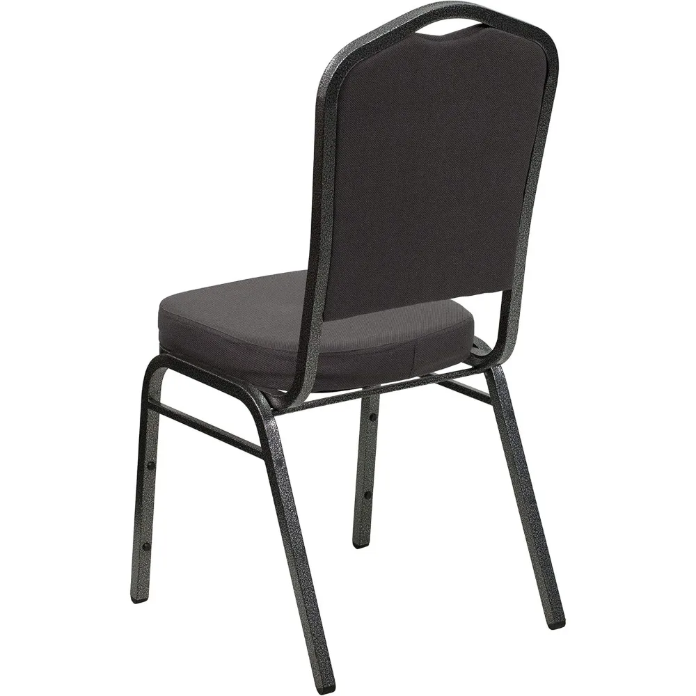 Hercules Series Crown Back Padded Stacking Banquet and Event Chairs, Commercial Event Chairs with Padded Seats/Backs, Set of 4