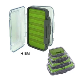 Portátil impermeável Fly Fishing Tackle Box, estojo, isca de pesca, isca, truta, ninfa voa