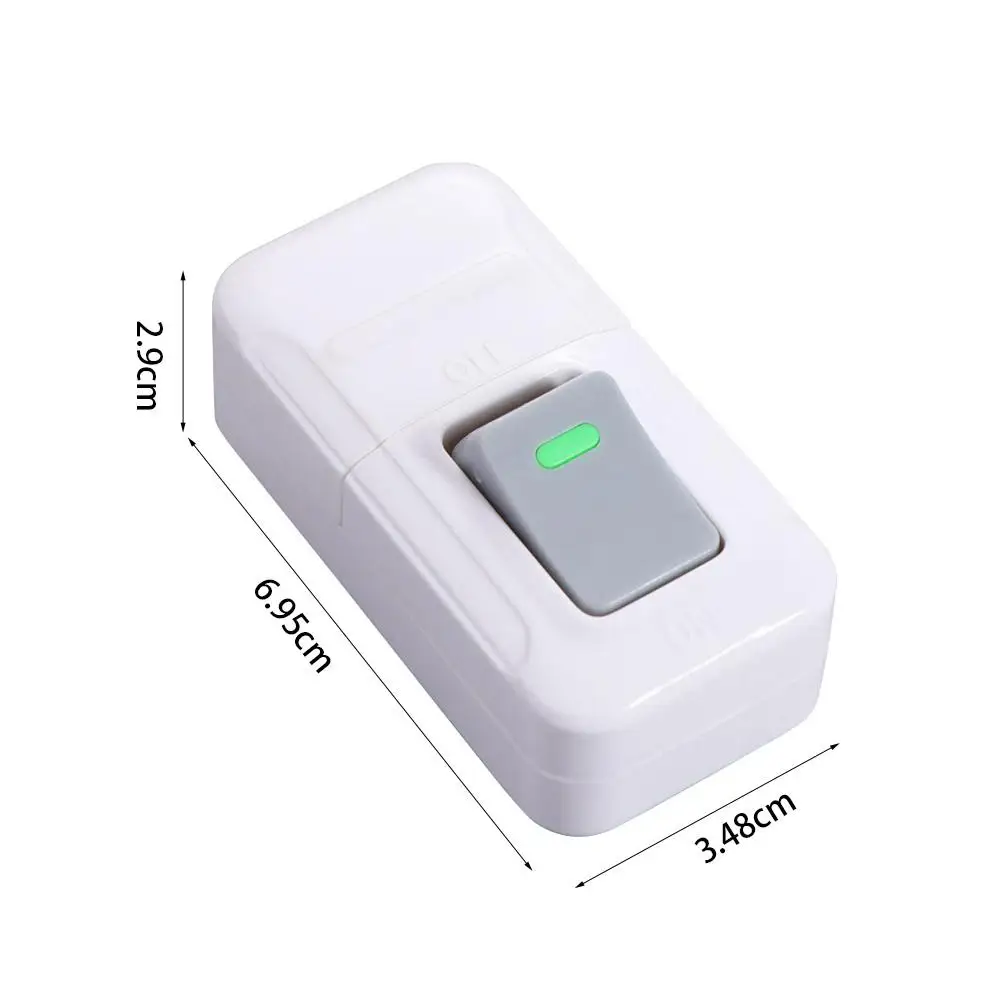 Description Picture 3 of itemElectrical Accessories White Push Button Switch Square Convenient Light Switch Plastic Small Rocker Button Table Led Lights