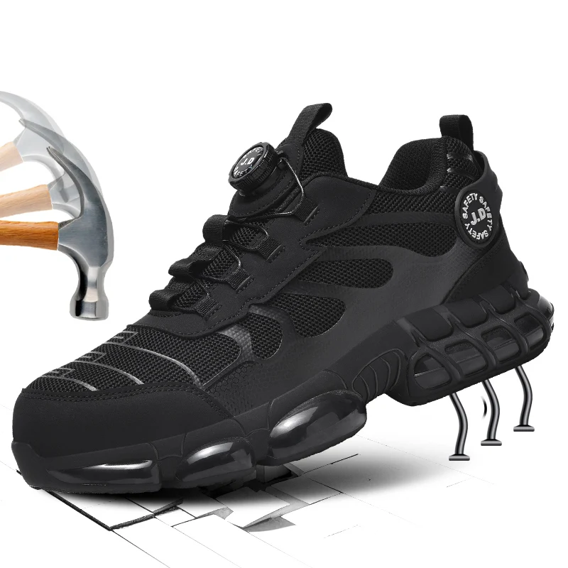 

Men's safety shoes, anti-crush, anti-puncture, breathable and fashionable outdoor work boots, men's and women's casual shoes