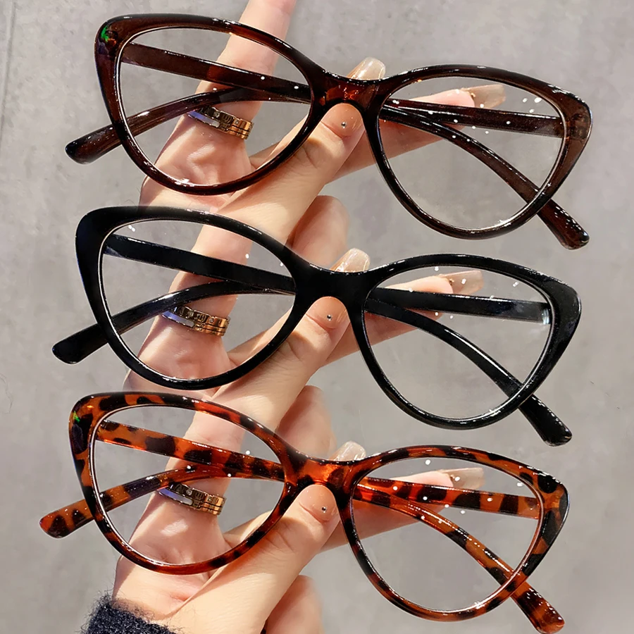 3er-Unisex-Zierbrillen, transparente Modeaccessoires mit Leopardenmuster, eine vielseitige tägliche Wahl im Retro-Stil als Geschenk