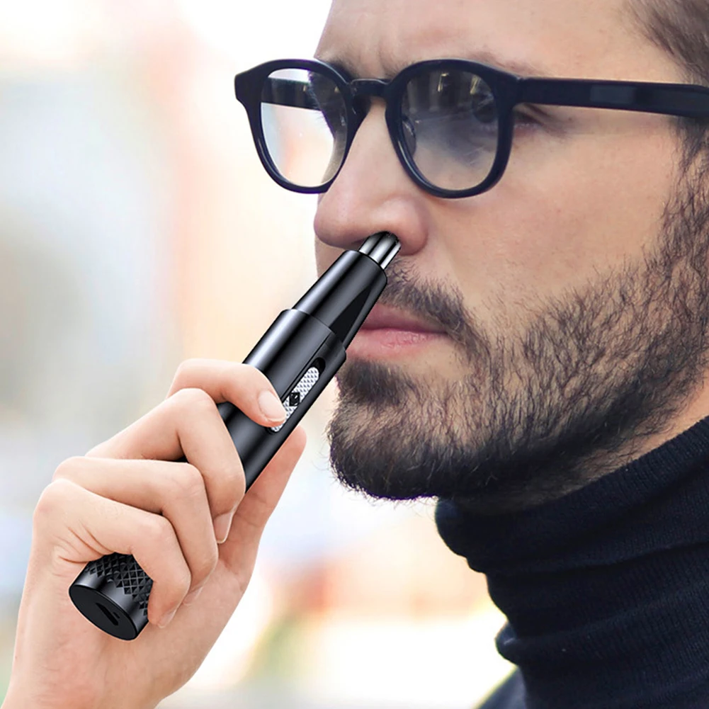 Электрический триммер для бритья носа ушей Безопасная бритва для ухода за лицом перезаряжаемый триммер для волос в носу для мужчин бритва для удаления волос Бритва для бороды