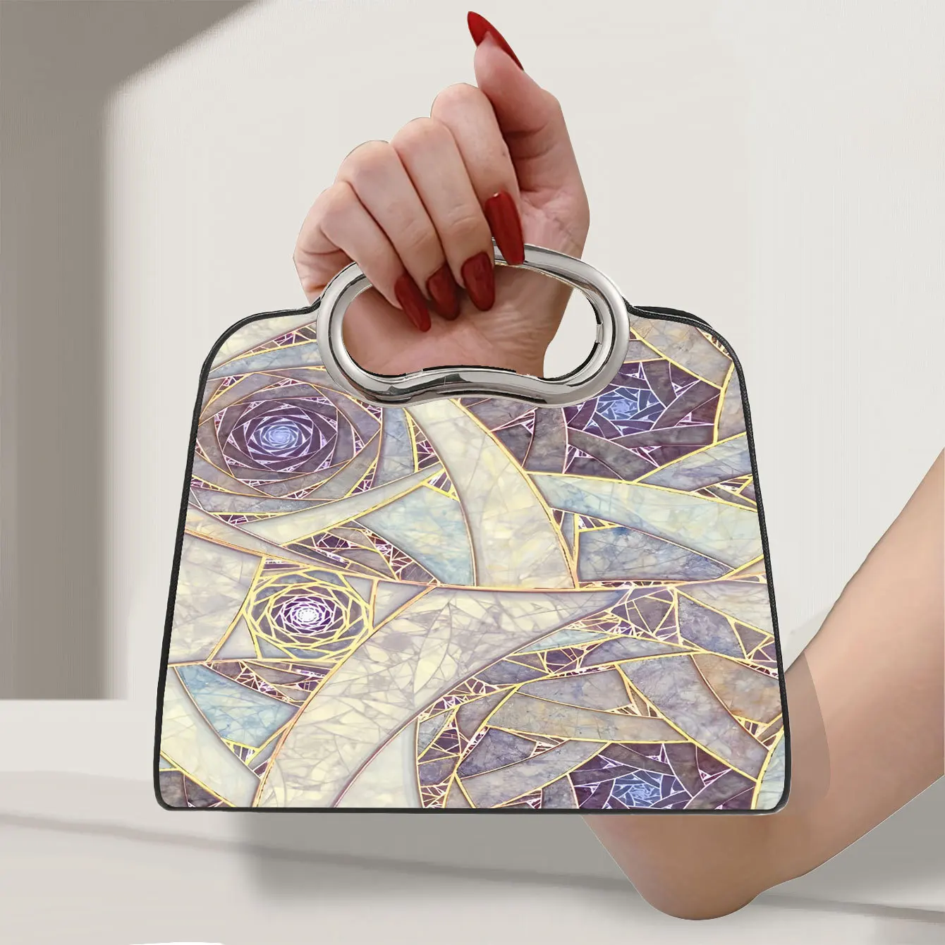 Fashion flash diamond women's dinner bag, line decoration portable square bag, removable chain cosmetic storage bag