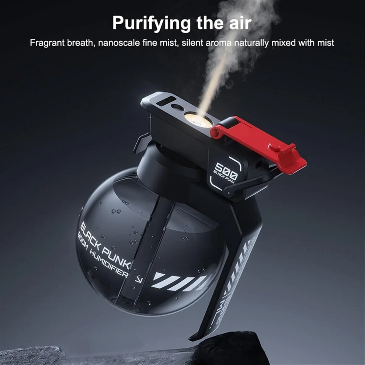 NEW Humidifier, Gaming Desktop Decoration Portable Essential Oil Diffuser, USB Charging Suitable for Travel B