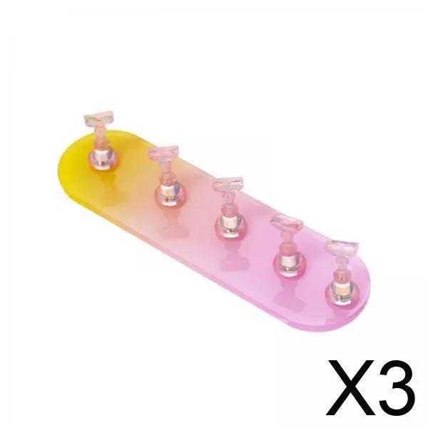 

Подставка для практики дизайна ногтей с магнитным держателем для дисплея, материал PP, маникюрный аксессуар для дизайна ногтей, использование в салоне «сделай сам»