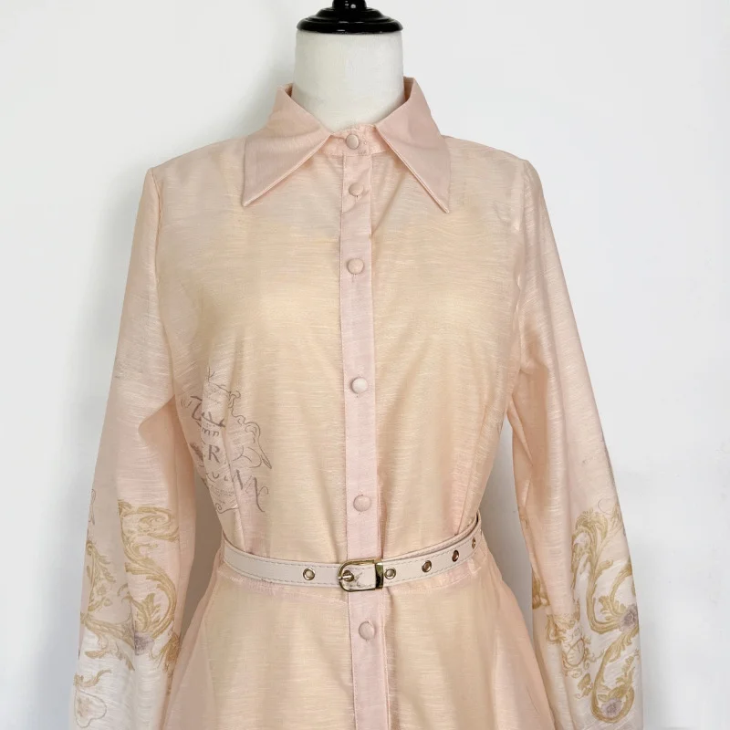 Retro Ele lungo stampato Dr Button Detail Street Sle Gonna longuette con motivo floreale Collezione primaverile Faion da donna