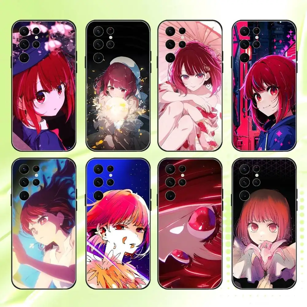 

O-Oshi No Ko Kana Arima Phone Case For Samsung S 25,24,23,22,30,21,10,9,Ultra,Plus,Lite,FE,4,5G Black Soft Case