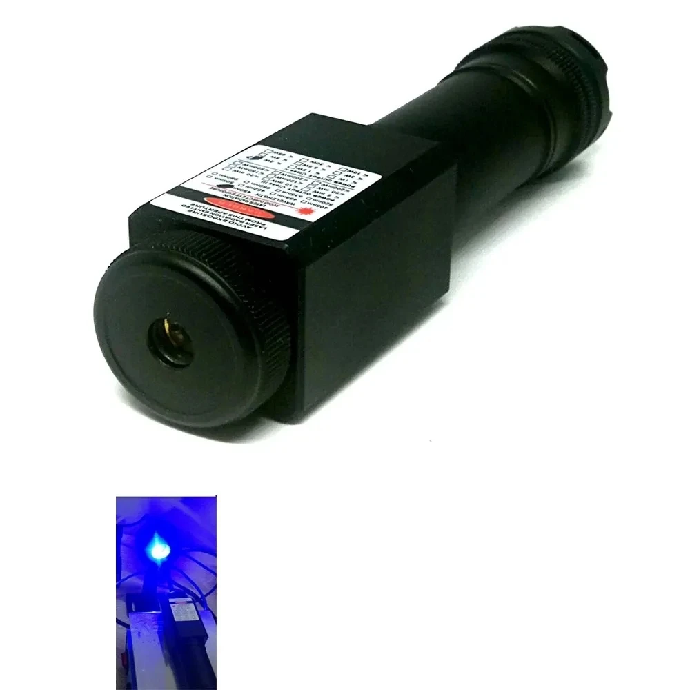 

Waterproof 450nm 1mw Blue Laser Pointer Focusable Laser Module Diving Flashlight 450T-5000