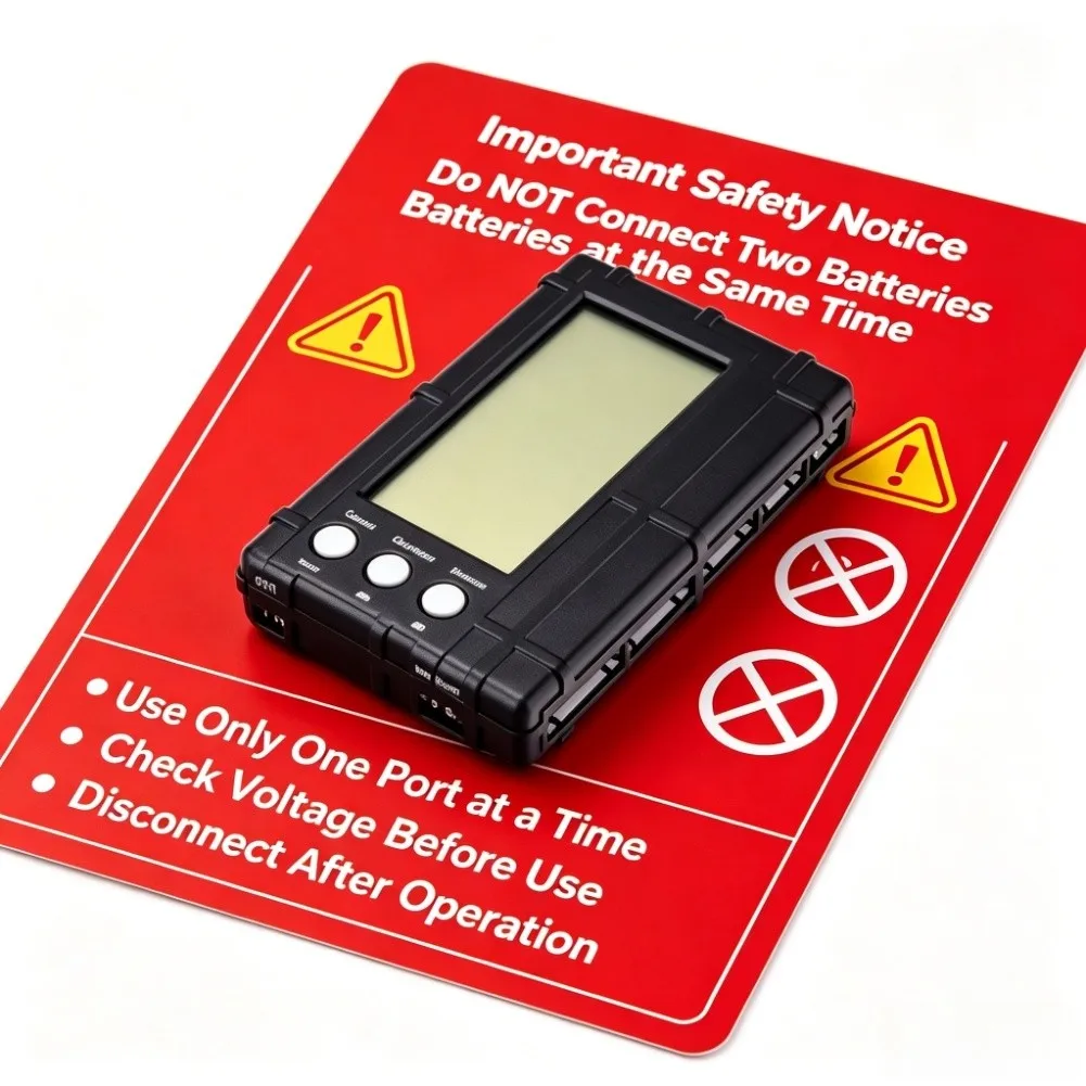High-Accuracy 2-6S Battery Balancer With Digital Display, Voltage Monitor & Discharger For LiPo LiFe Li-ion