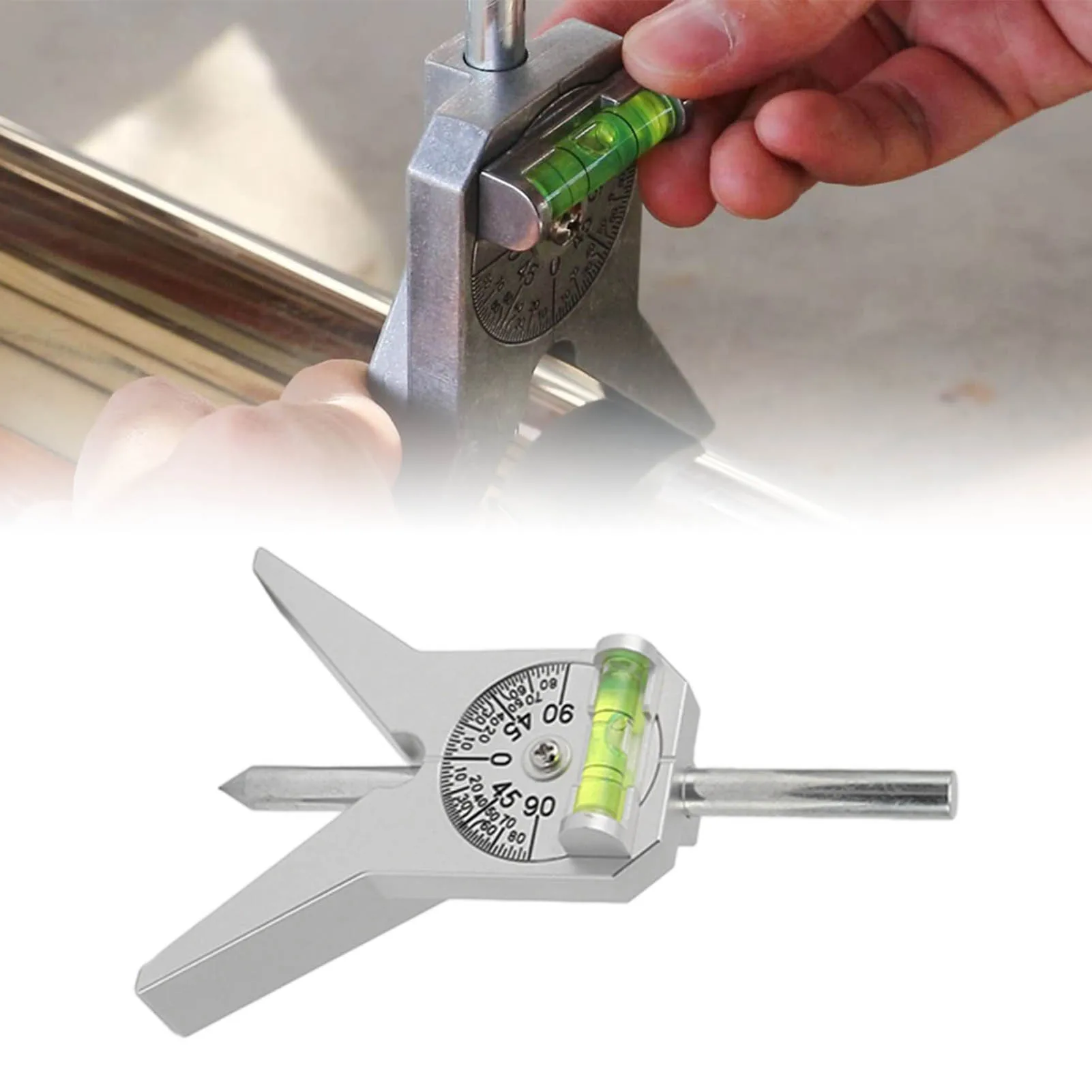 Pipe Marker Centering Tool Carefully Manufactured High Efficiency Portable Pipe Center Finder Lightweight for Gas Pipes