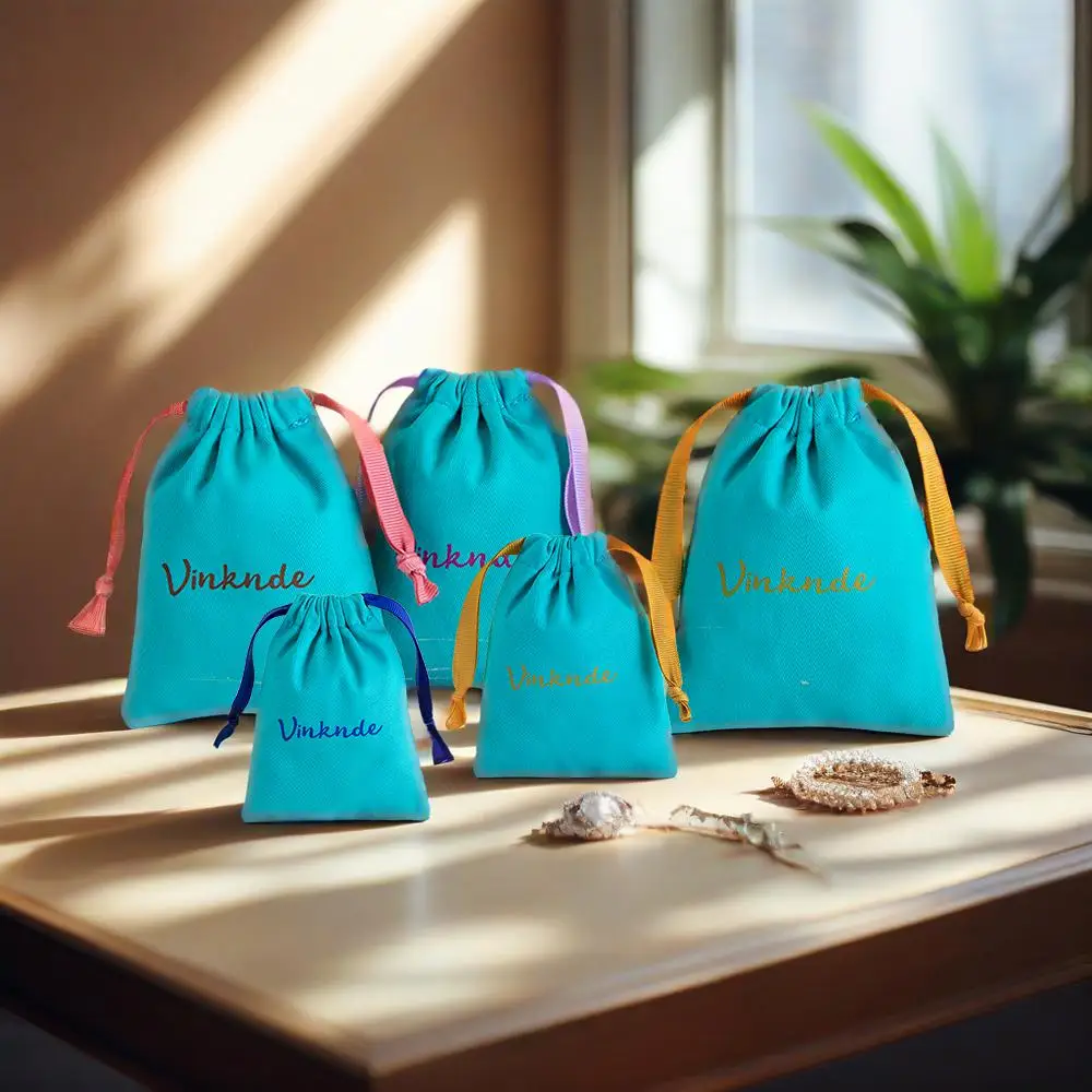 

50Pack Bulk 4x6inch Organic Cotton Drawstring Bag Customizable Logo Jewelry Earrings Necklace Display Storage Canvas Dust Pouch