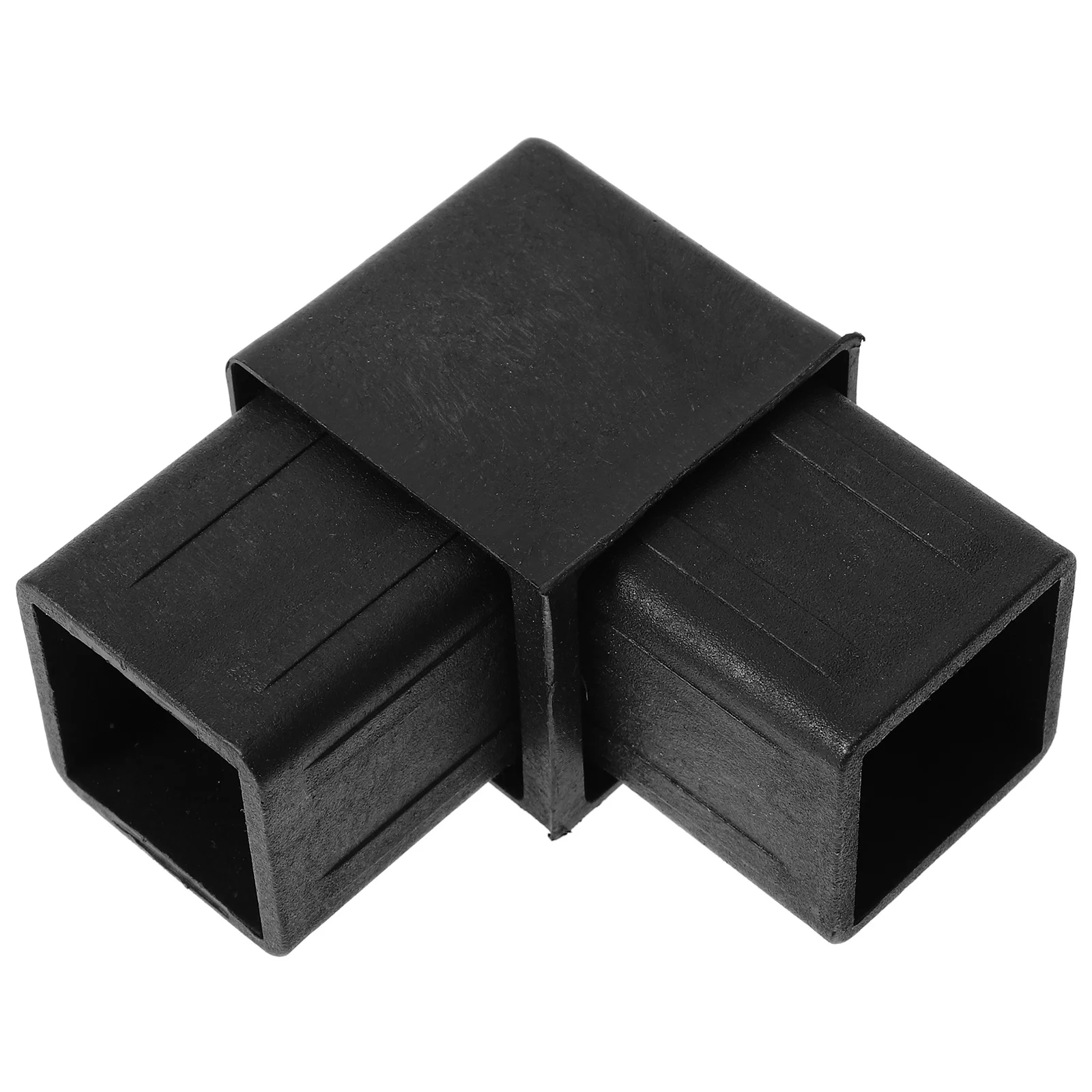 

Two-Way Right Angle Corner Connector Durable Steel Pipe Connector Plastic Shelf Fixing Brace Practical Pipe Fitting