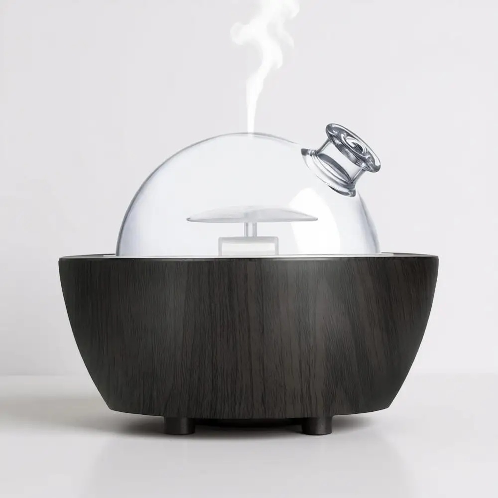 

Стеклянный диффузор для эфирных масел объемом 280 мл с 2 режимами распыления и 7-цветной LED-подсветкой, автоматическое отключение для дома, офиса, спа-салона