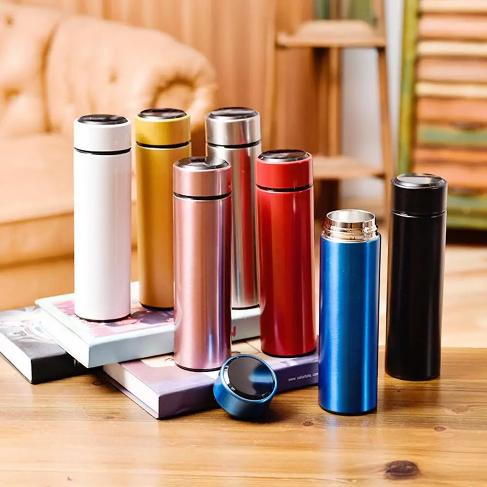 Portable Leak-proof Thermal Mug Smart Thermal Mug Stainless Steel Vacuum Insulated Thermal Mug with Temperature Display for Hot
