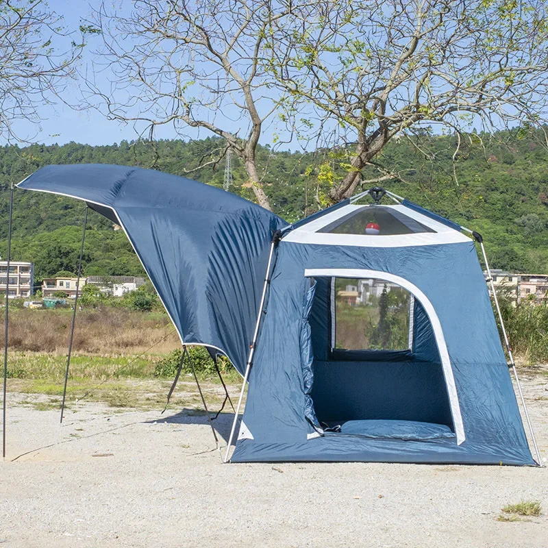 Outdoor recreational car tail tent Self-driving tour Car automatic speed-open camping tent