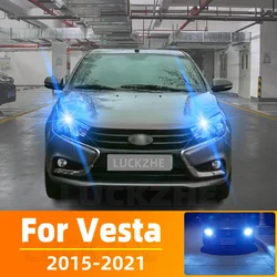 2pcs LED Daytime Running Light DRL For Lada Vesta Accessories 2015 2016 2017 2018 2019 2020 2021