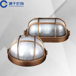 Retro Moisture Explosion-proof Outdoor Wall Light Vintage Waterproof E27 Ceiling Lamp Outdoor Wall & Porch Lighting cicilighting