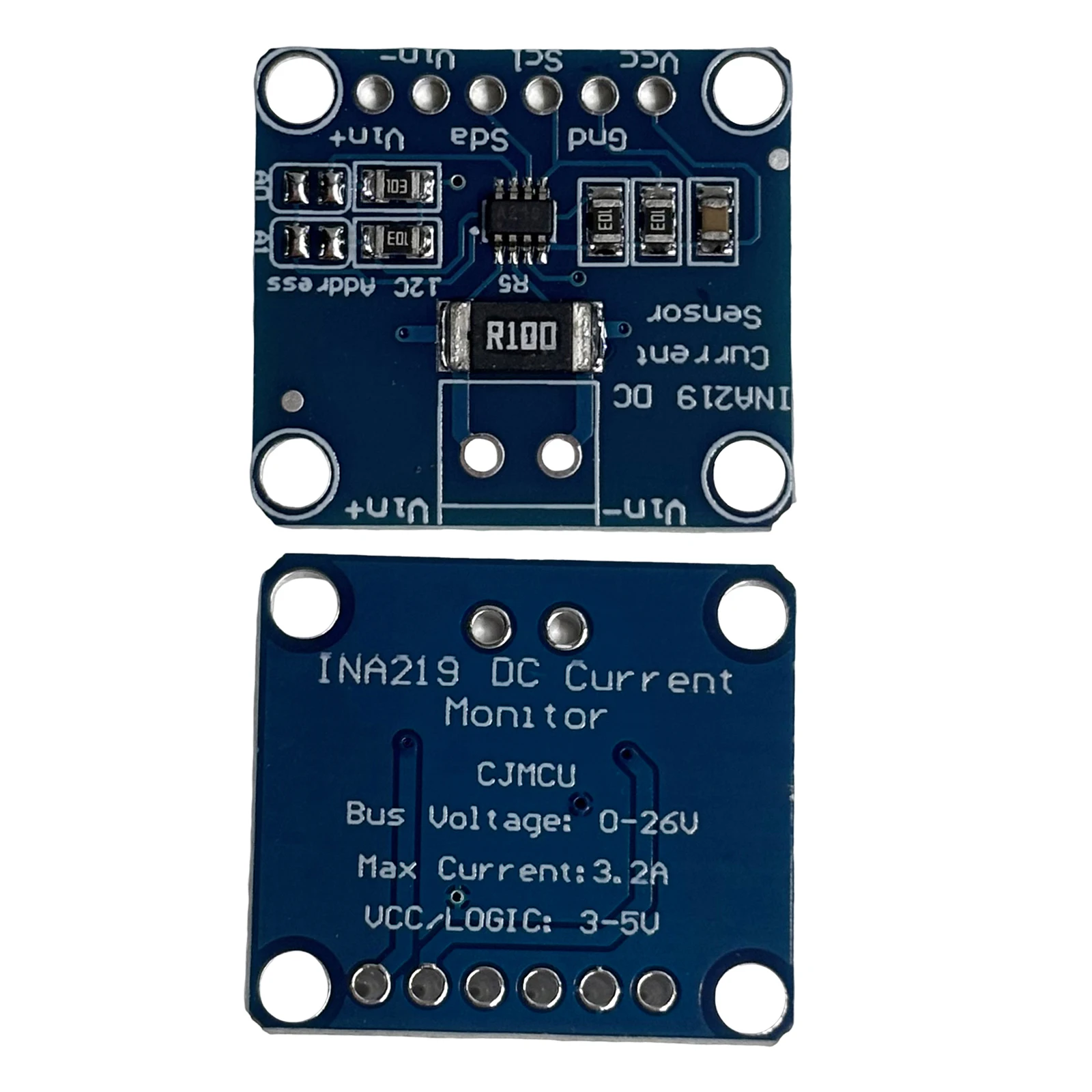 MCU-219 INA219 Bi-directional Current Sensor Breakout Module DIY 3V-5V Power Monitoring Sensor Module I2C Zero Drift