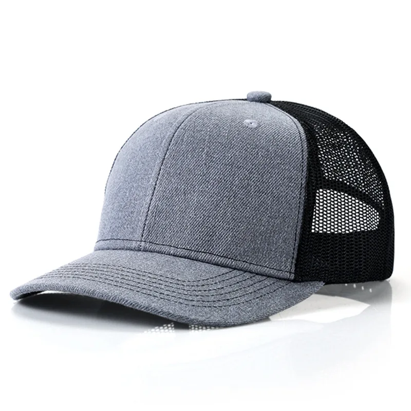 Custom logo embroidered baseball cap mesh cap for men and women design letterpress printed hat custom wholesale