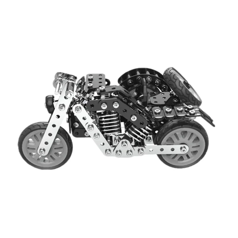 3D Puzzle Motorcycle Model Assembly Toy Boy Educational Toy Intelligence Assembly Toy Assembly Model Kit Decoration/gift