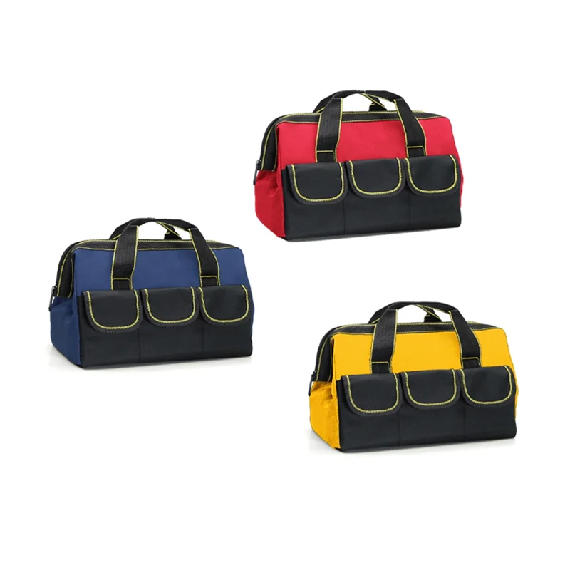 BYBS-fourre-tout pour outils d'électricien robuste, paquet de 3 organisateurs étanches à bouche large de 13 pouces pour outils électriques