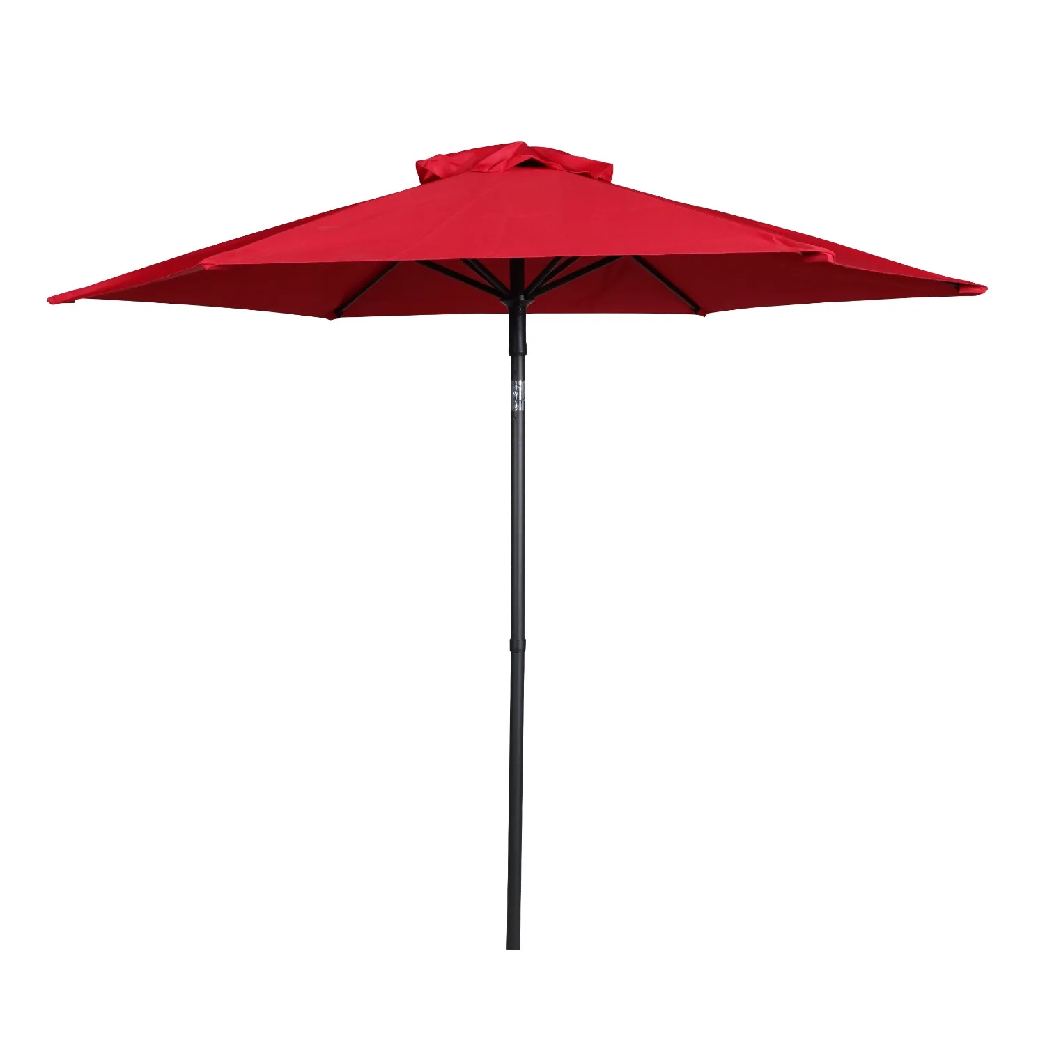 Mainstays 7.5 Foot Push-Up Round Market Umbrella Really Red