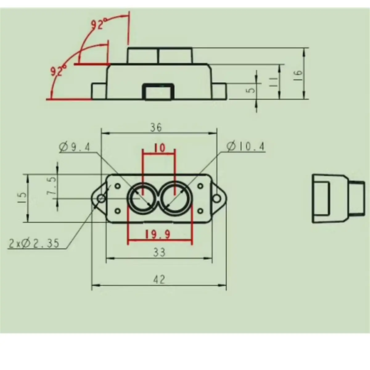 New Electronics High One-Way Laser Rangefinder ToF Sensor Module/0.3-12 Meters, for Drone and Robot Testing Distance Module