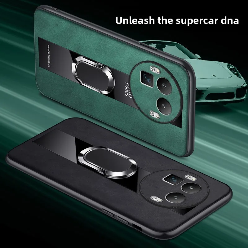 حافظة لهاتف Realme GT 8 Pro حافظة جديدة فاخرة من الجلد العادي بحامل حلقي مضاد للسقوط حافظة للزوجين لهاتف Realme GT8 مقاومة للصدمات Funda #5