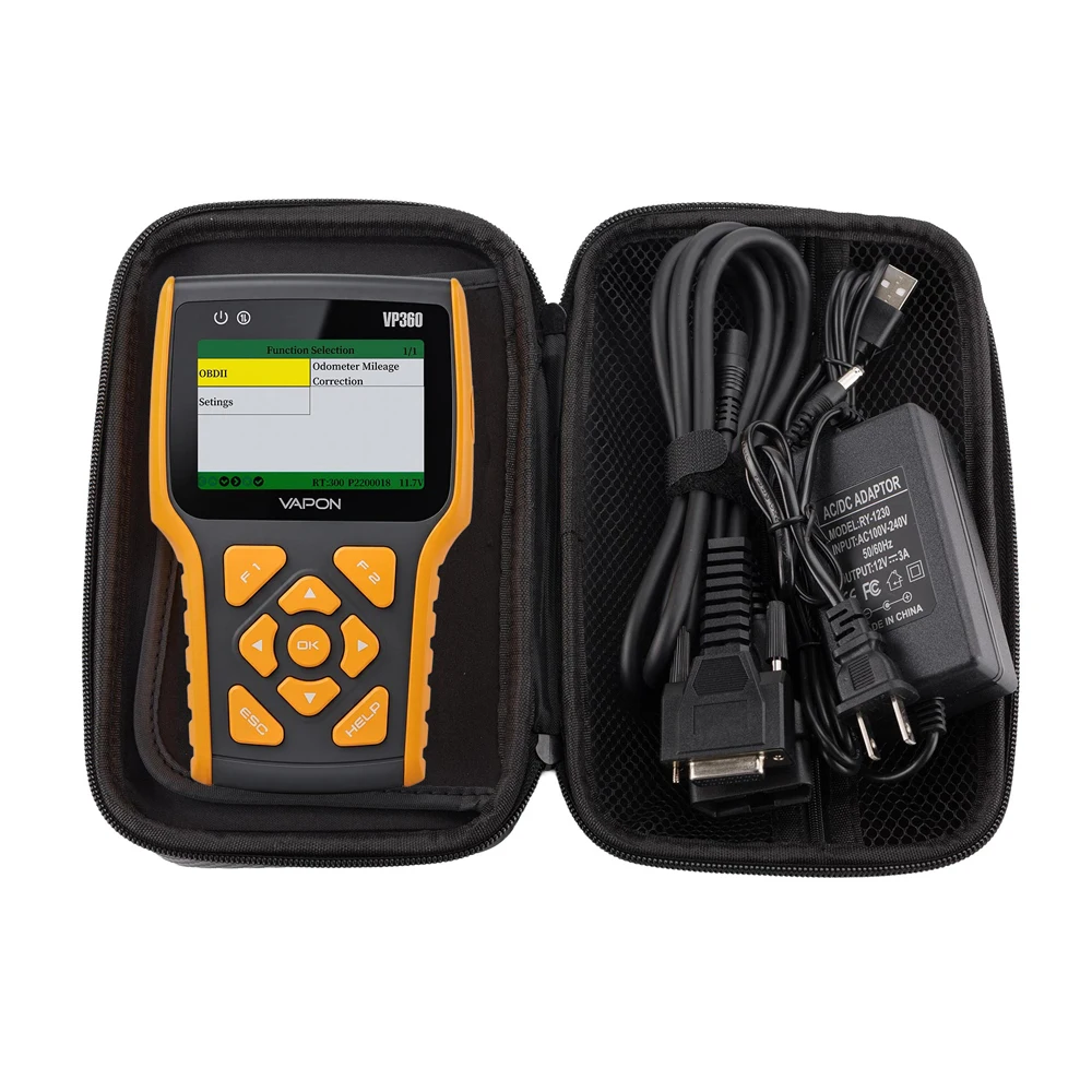 VAPON VP360 Professional OBD-II Correction & Diagnostic Tool Read/clear DTC, 2-in-1 Handheld Programmer