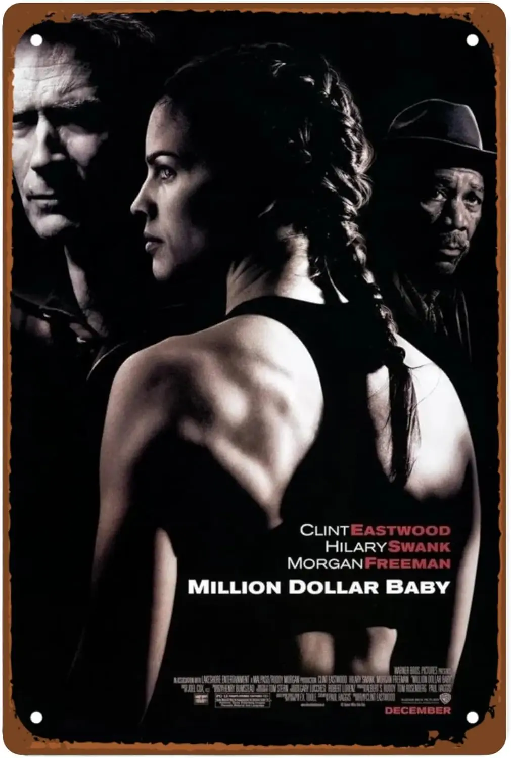 Million Dollar Baby Film Man Cave Decor Classic Boxing Movies Art Deco Metal Wall Tin Sign Retro Gift Vintage Decorations Inspir