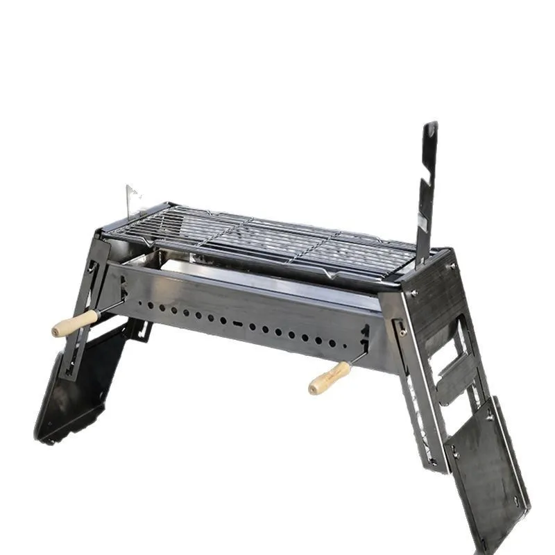 

Mechanical, BBQ Grill 304 Stainless Steel, Thickened, Folded
