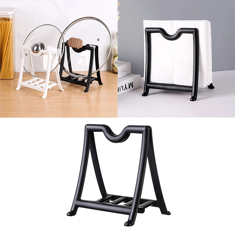 Kitchen Retractable Vertical Storage Rack Paper Towel Napkin Holder Pot Lid Storage Rack Toilet Storage Accessories