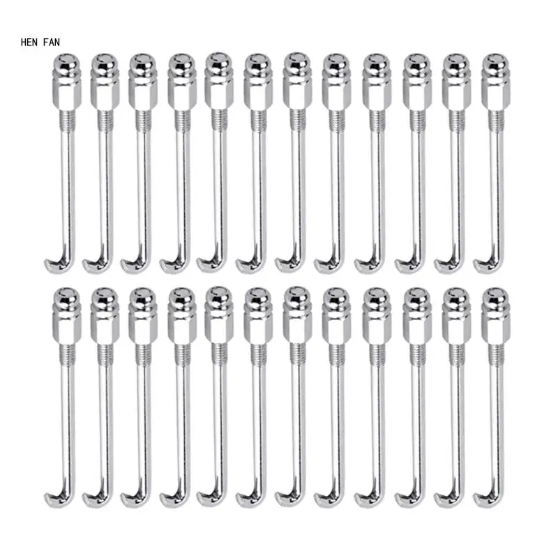 24Pcs/pack Banjo Round Hook Meal Silver Durable Professional Banjo Round Hooks M89D