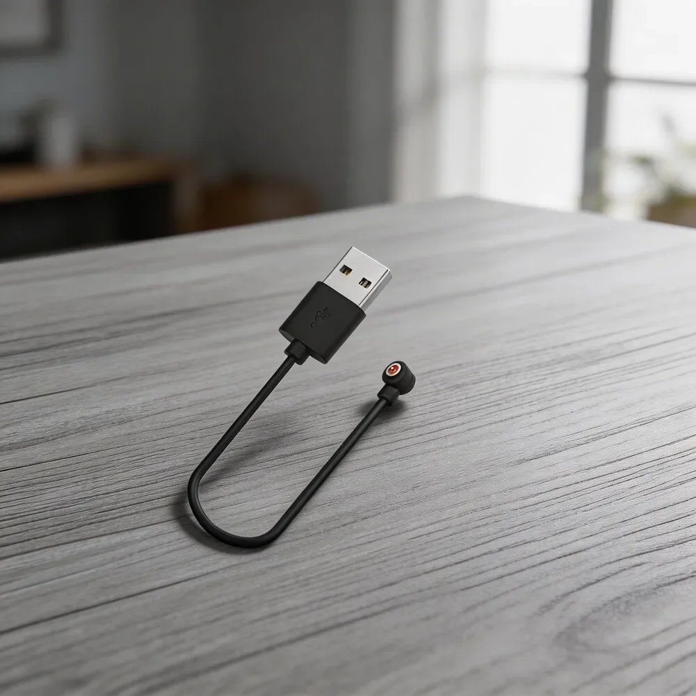 For Smart Ring Charging Cable 2 Pack with Magnetic Connection and 4.0mm Round Connector for Streamlined Daily Charging