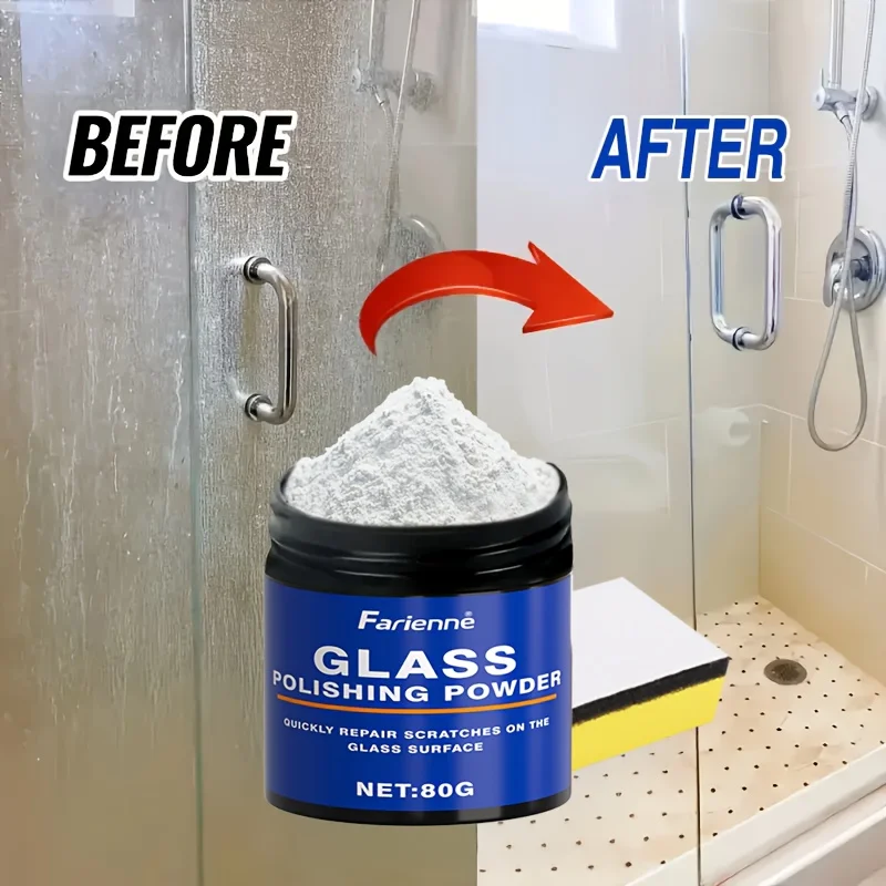 Multifunctional Glass Polishing Powder, Car Window Mirror Home Glass Repair, Restore Transparency, Suitable for Tempered Glass,