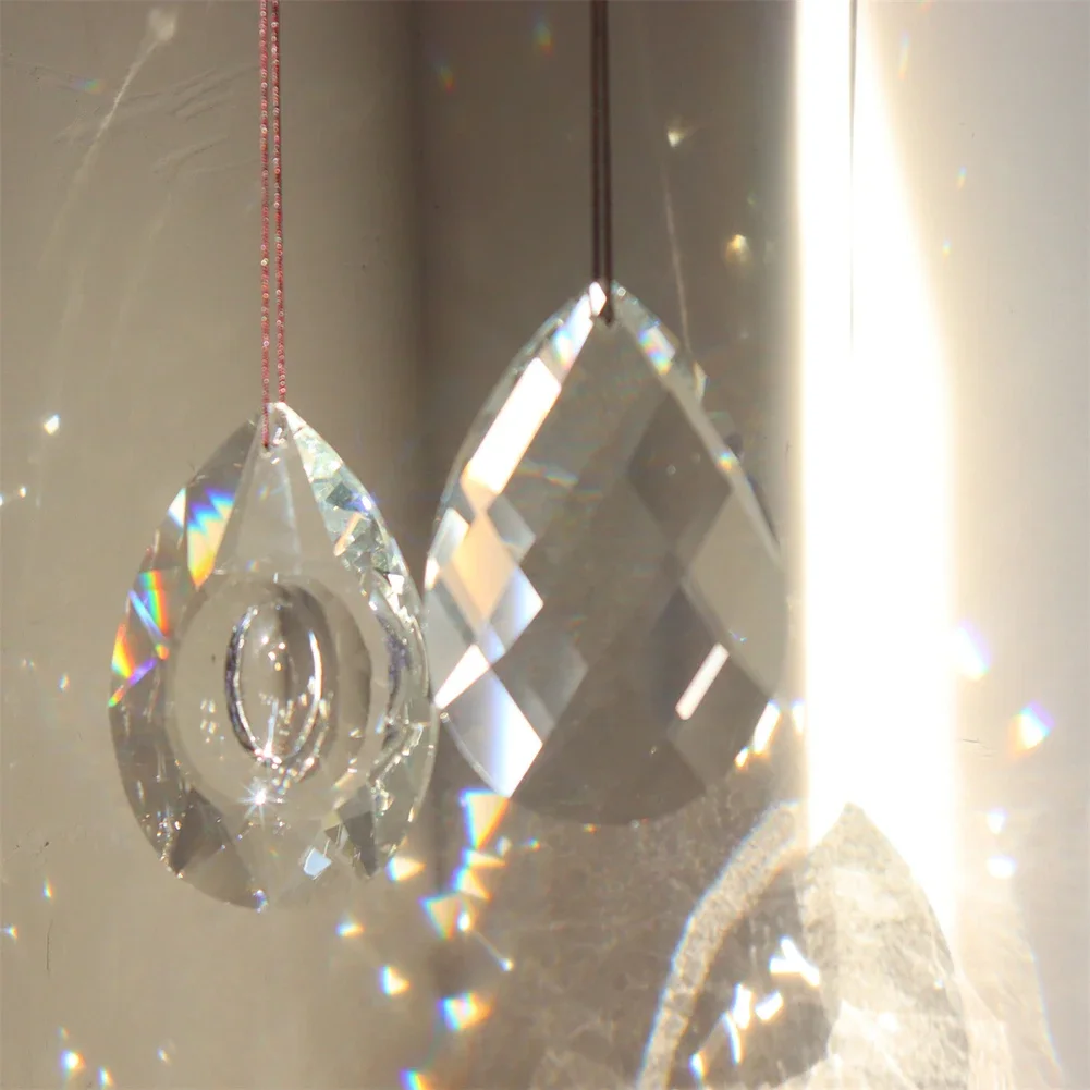 Clear Crystal Ball Prism Sun Catcher Rainbow Pendant Maker, Hanging Crystal Prism,Lighting Bead Prisma Pendant