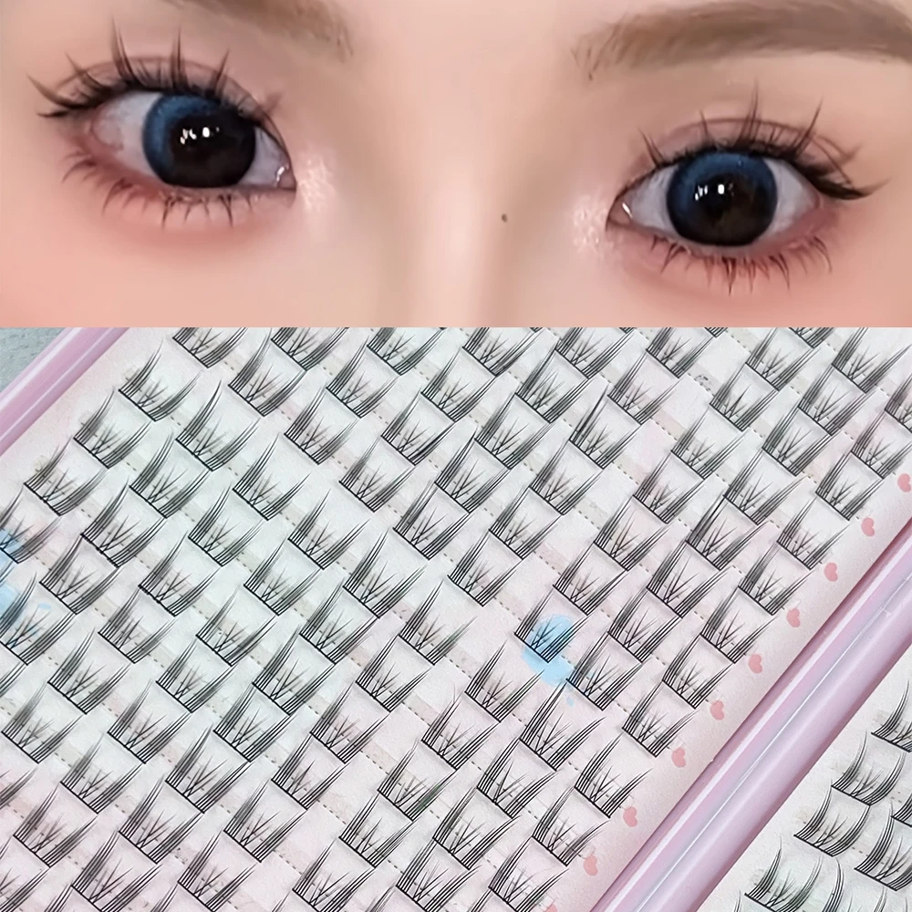 288 Large Eyelashes with Pointed Cat-Eye C-Curl 10-14Mm Eyelashes That Are Natural And Light Without Blinking to Enlarge#Color:M