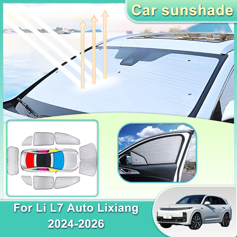

Для Li L7 Auto Lixiang 2024 2025 2026 5-дверный внедорожник Солнцезащитный козырек Автомобильный козырек на лобовое стекло Солнцезащитный крем с защитой от УФ-лучей Автоаксессуары