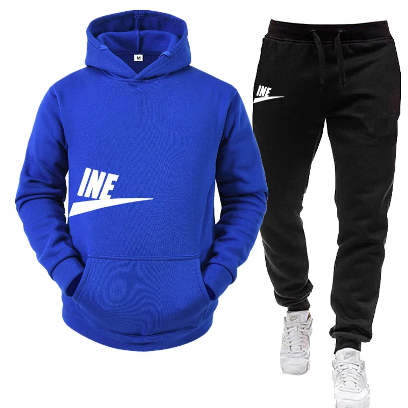 Fashion Men\'s Sweatshirt Hoody for Men Male Suit Spring 2024 Female Man Sets Women\'s Tracksuit Sportswear Hoodies + Sweatpants