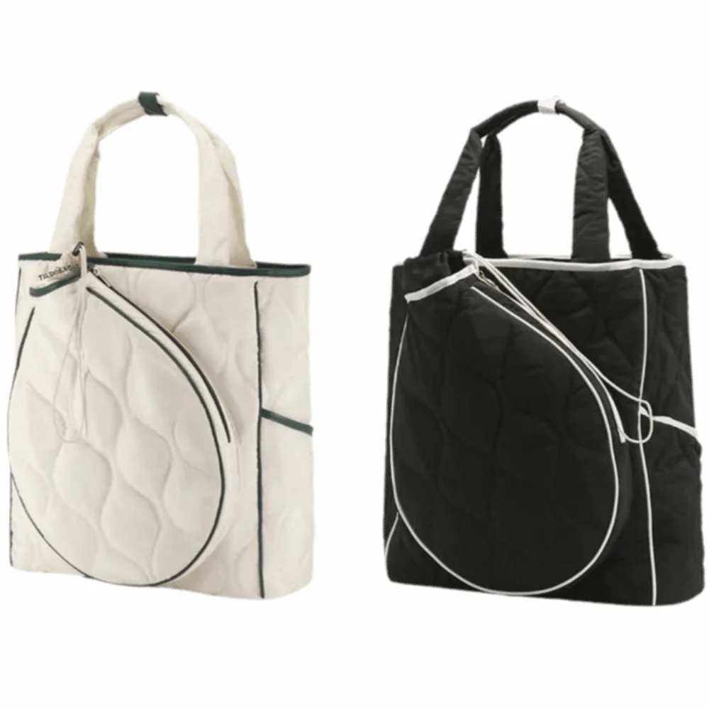 

Stylish Extra-Large Tennis Tote Bag Waterproof Lightweight Sports Bag Large Compartment Multi-functional Shoulder Bag Unisex