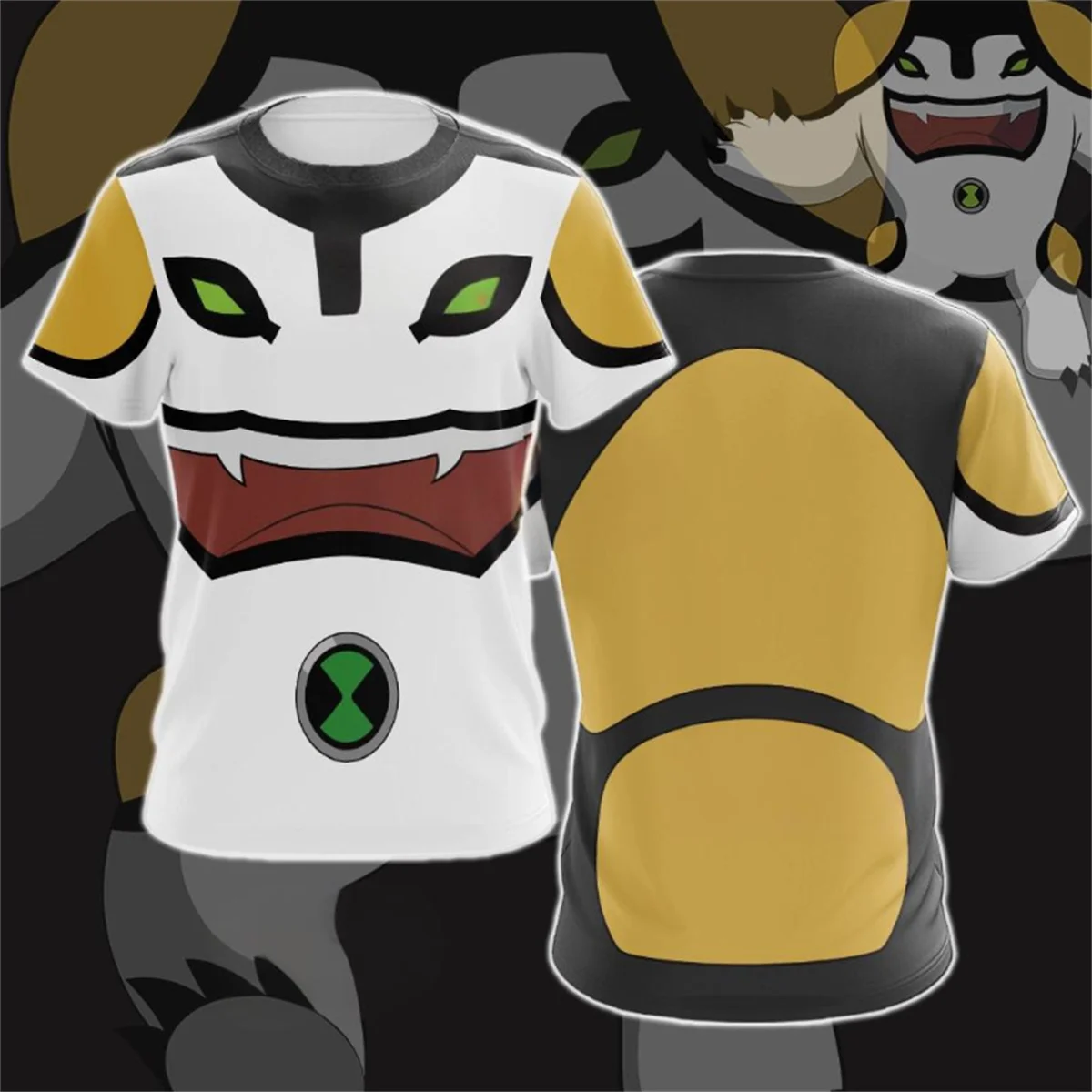 الأمريكية أنيمي Omnitrix Ben10 تأثيري تي شيرت ثلاثية الأبعاد بن تينيسون طباعة طفل الكرتون المحملة الصيف الكبار Harajuku قصيرة الأكمام Y2k القمم